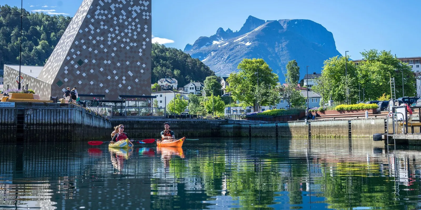 Kayaking in the Romsdalsfjord