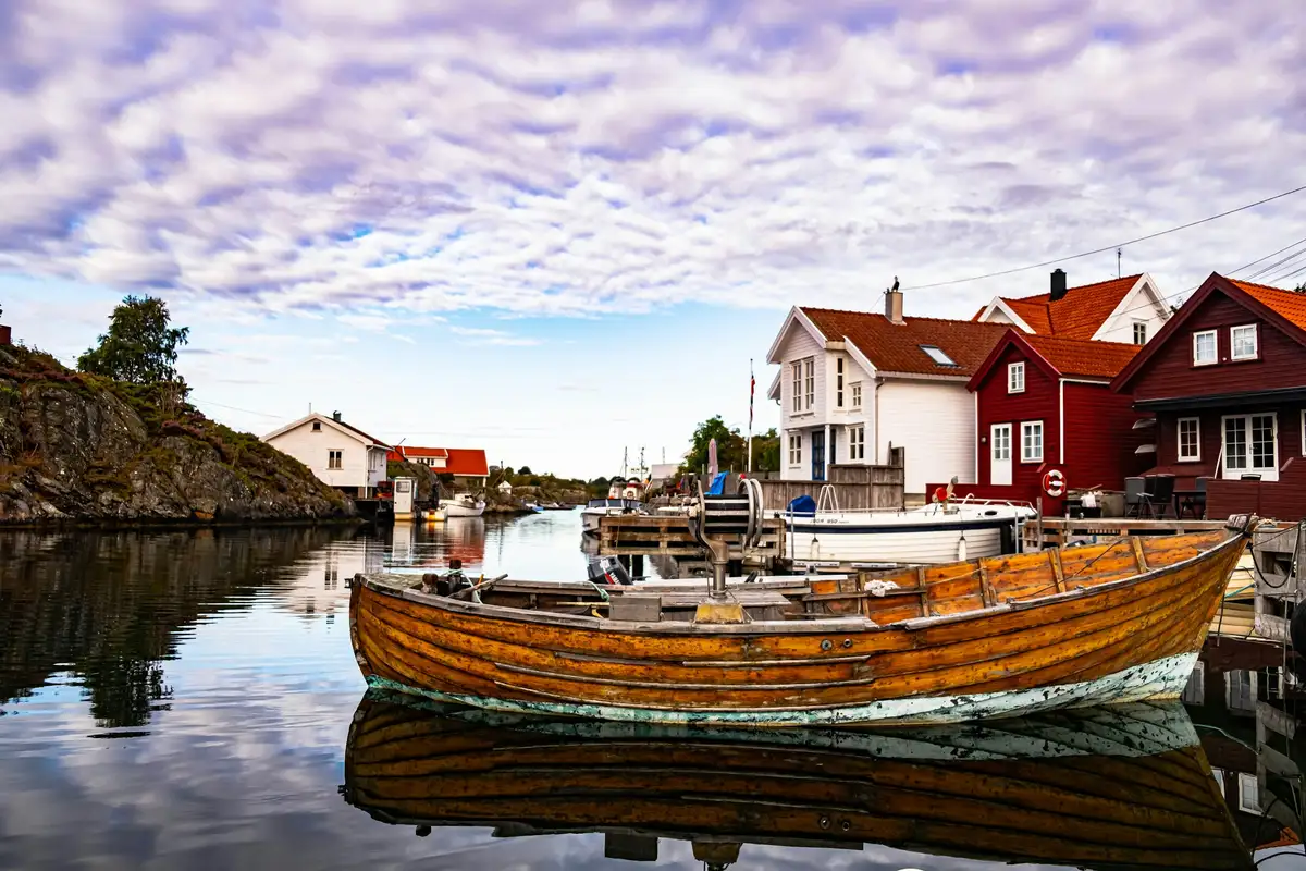 Kristiansand harbour and city centre, close to the cruise quay.